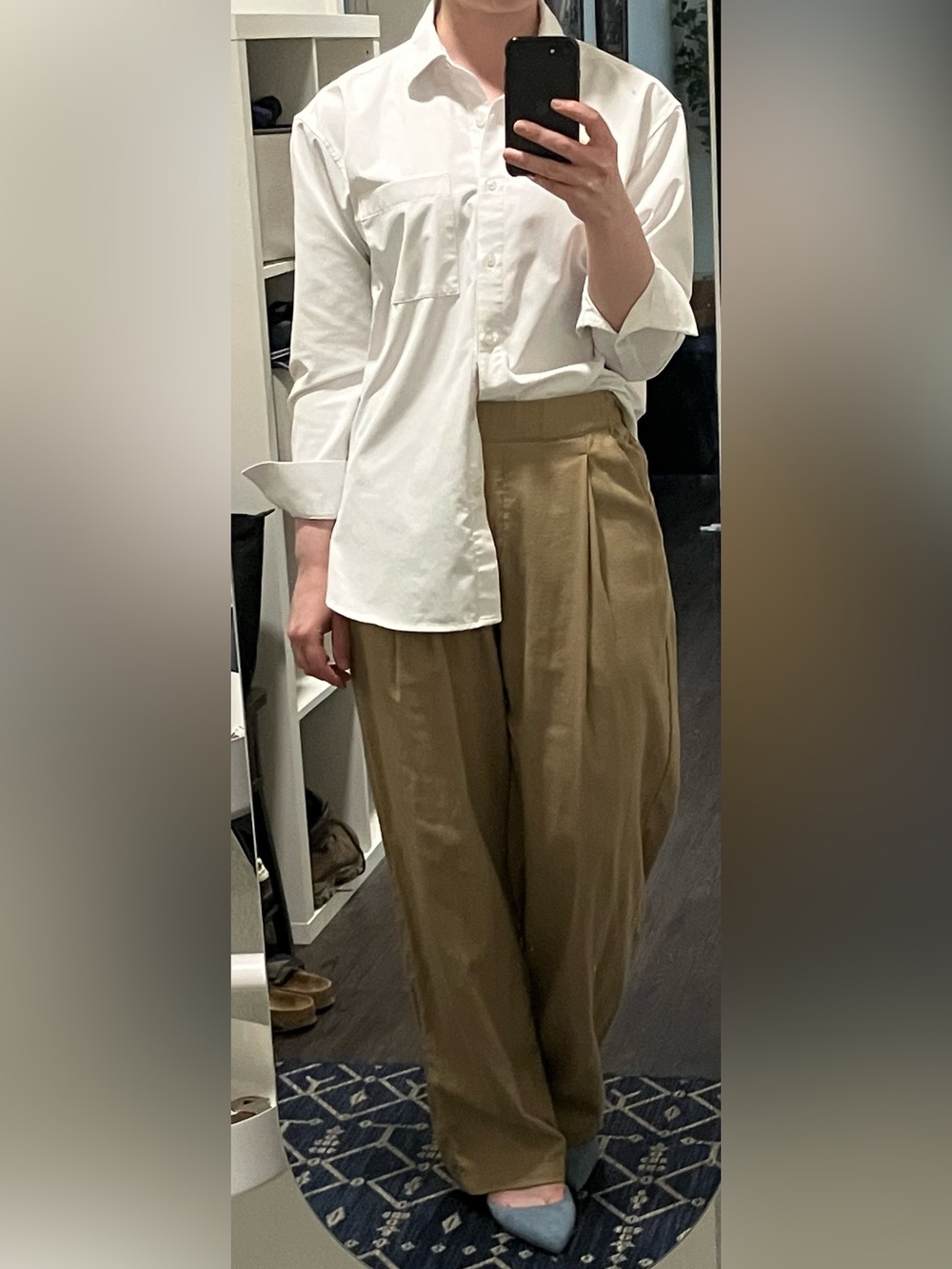 Black Crane NWOT Cotton Wide Leg Pants
